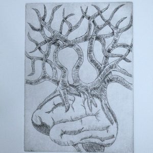 The Roots of Alzheimer's - 5x7 Copper Plate Intaglio