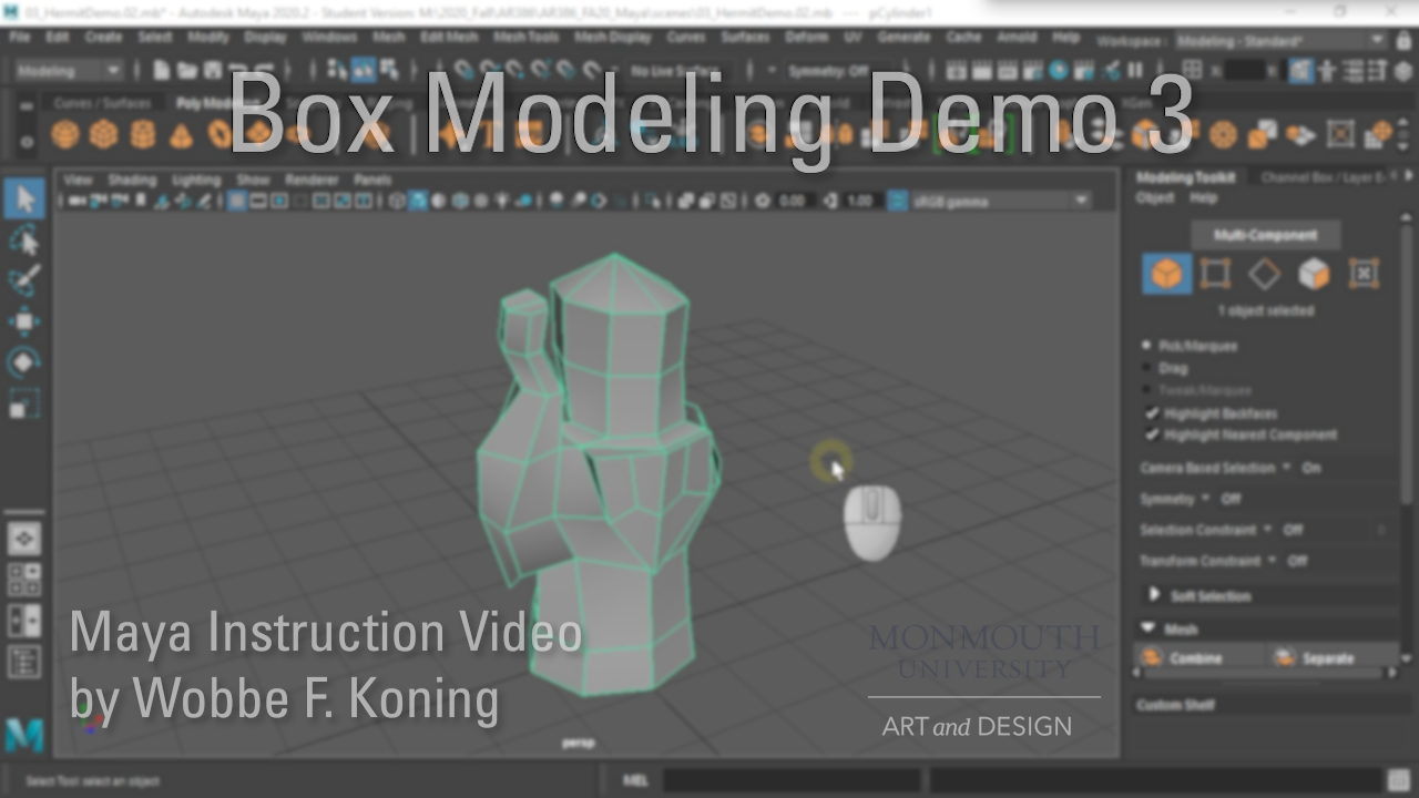 Box Modeling – Monmouth Animation Instruction Pages