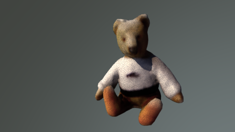 Bear rendered without a floor